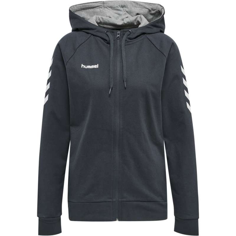 Sweat a Capuche Hummel Go Cotton Zip Femme Noir | 815657-882