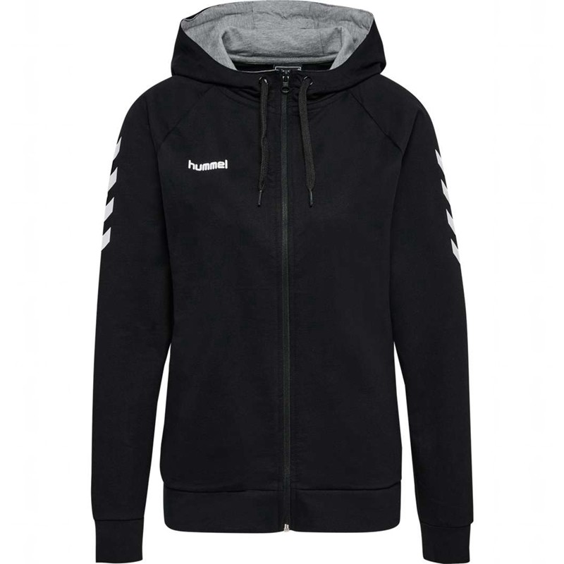 Sweat a Capuche Hummel Go Cotton Zip Femme Noir | 317828-117