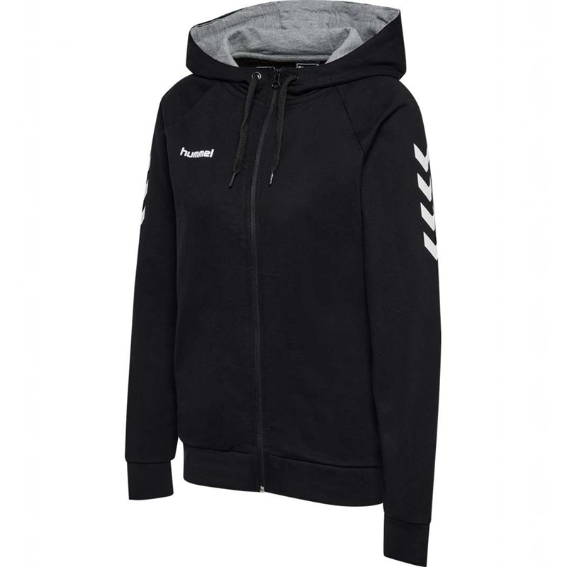 Sweat a Capuche Hummel Go Cotton Zip Femme Noir | 317828-117