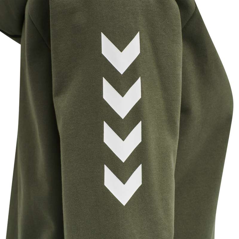 Sweat a Capuche Hummel Go Cotton Zip Femme Vert | 030154-748