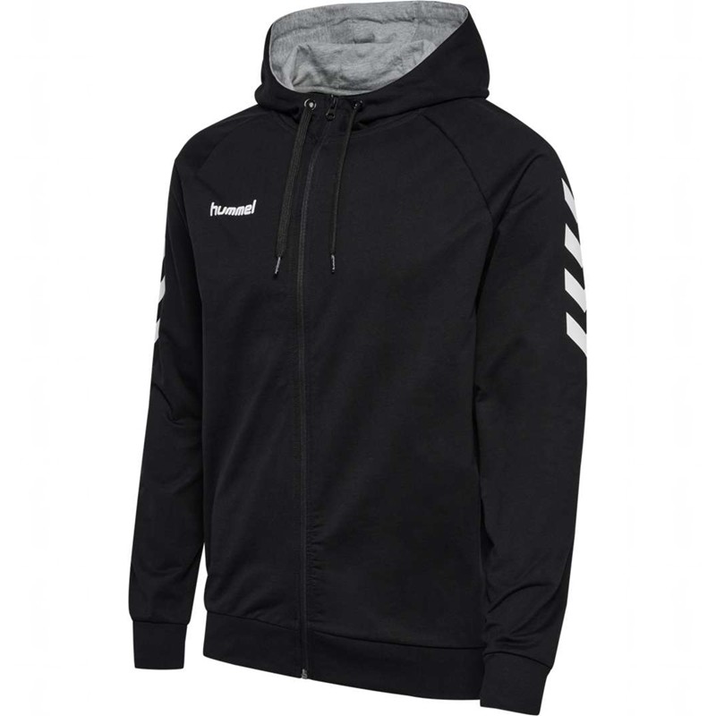 Sweat a Capuche Hummel Go Cotton Zip Homme Noir | 813803-772