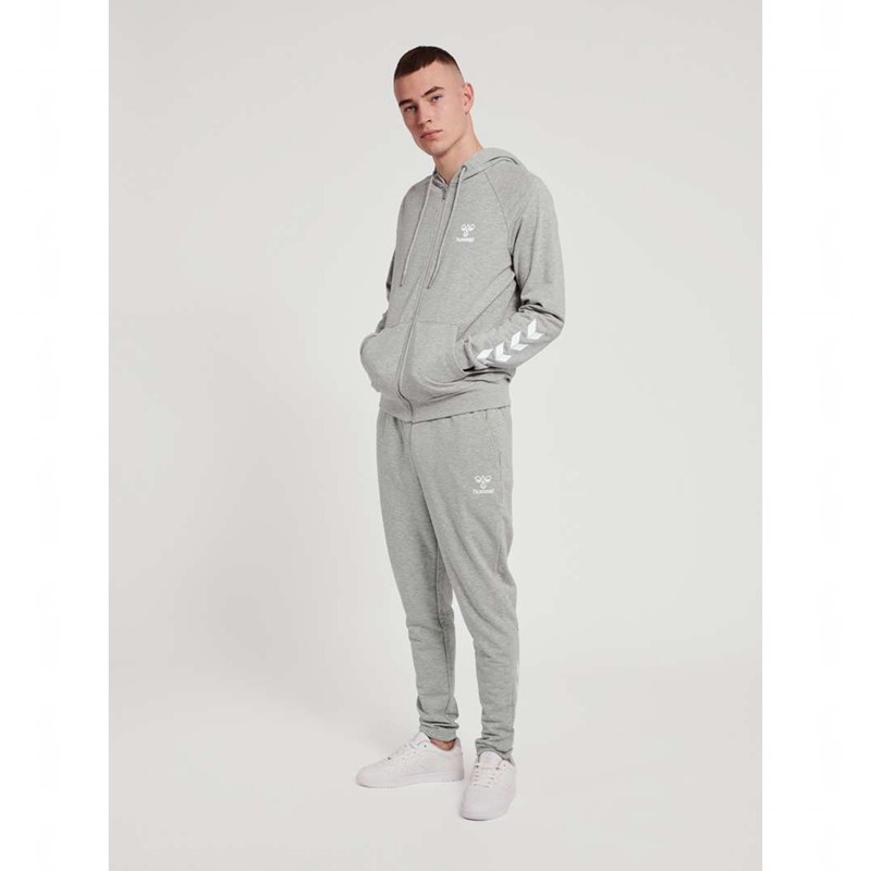 Sweat a Capuche Hummel Isam 2.0 Zip Homme Grise | 702159-691