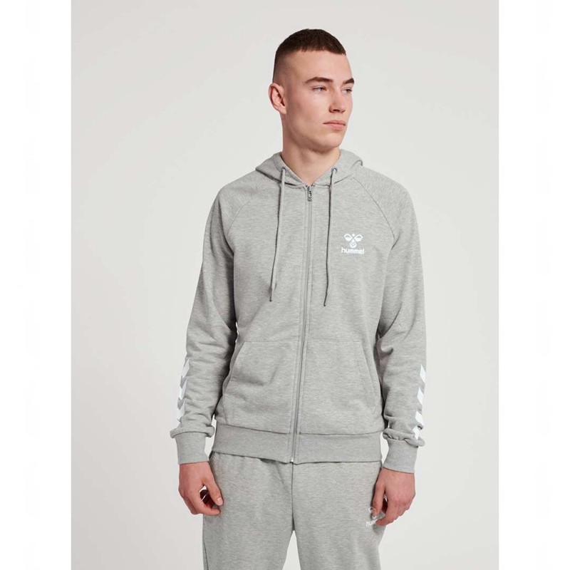 Sweat a Capuche Hummel Isam 2.0 Zip Homme Grise | 702159-691