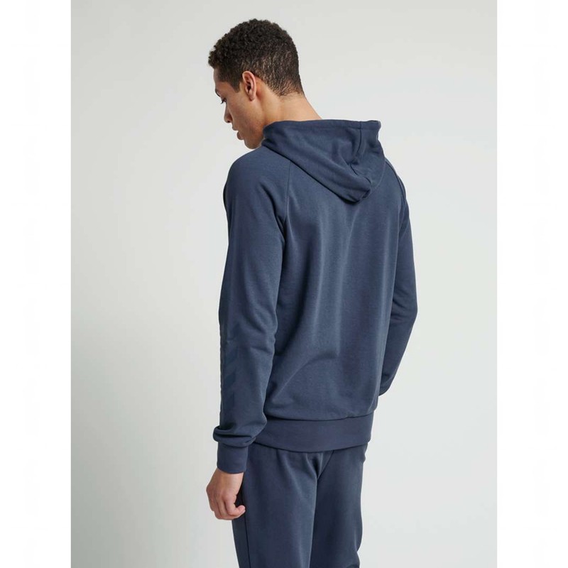 Sweat a Capuche Hummel Isam Zip Homme Bleu Marine | 441359-069