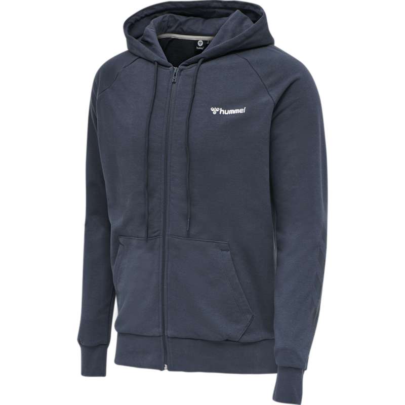 Sweat a Capuche Hummel Isam Zip Homme Bleu Marine | 441359-069