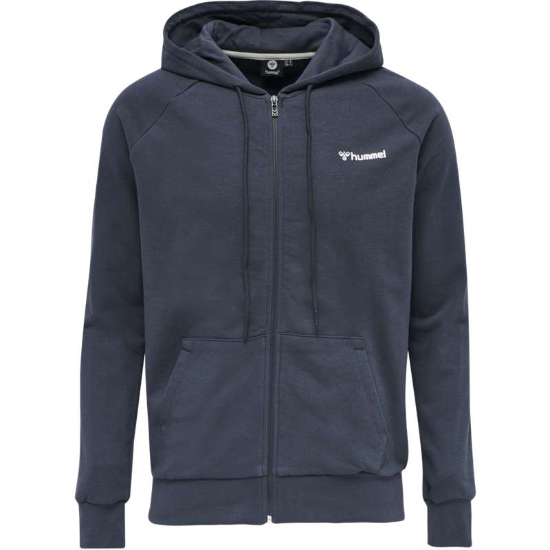 Sweat a Capuche Hummel Isam Zip Homme Bleu Marine | 441359-069