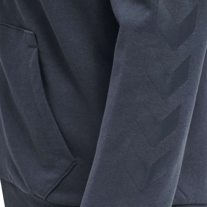 Sweat a Capuche Hummel Isam Zip Homme Bleu Marine | 441359-069