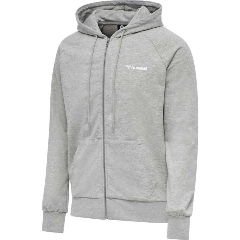 Sweat a Capuche Hummel Isam Zip Homme Grise | 983124-535