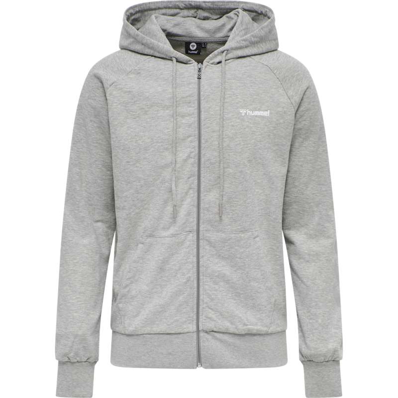 Sweat a Capuche Hummel Isam Zip Homme Grise | 983124-535