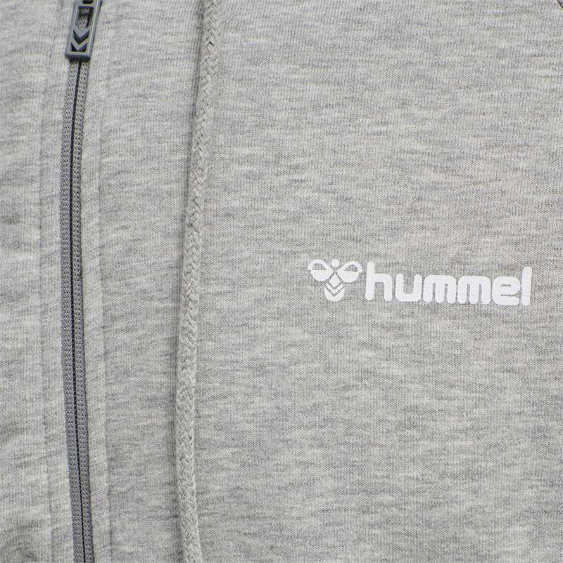 Sweat a Capuche Hummel Isam Zip Homme Grise | 983124-535