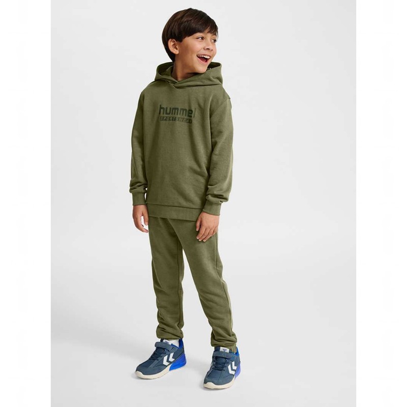 Sweat a Capuche Hummel Jr Base Enfant Vert | 266733-499