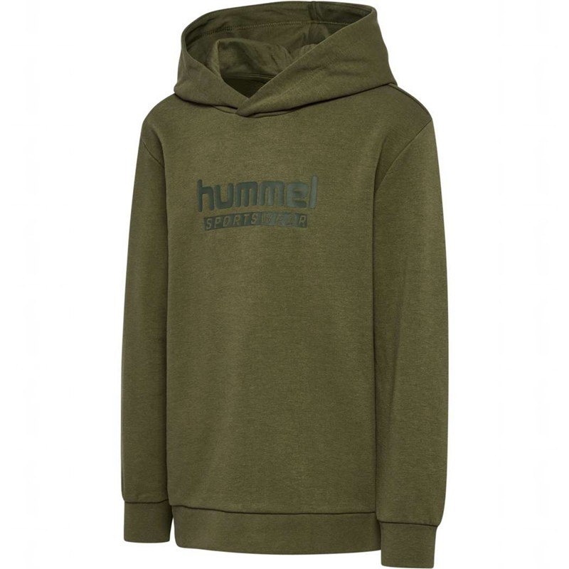 Sweat a Capuche Hummel Jr Base Enfant Vert | 266733-499