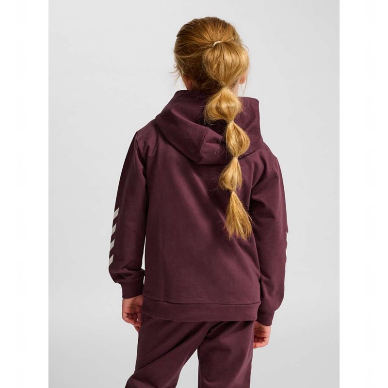 Sweat a Capuche Hummel Jr Logo Enfant Bordeaux | 759227-359