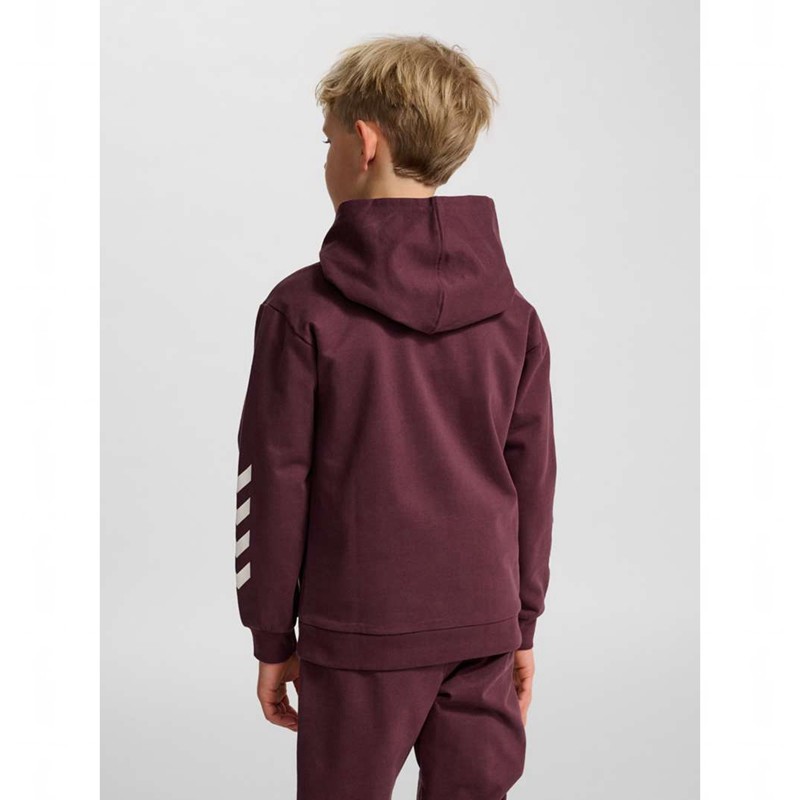 Sweat a Capuche Hummel Jr Logo Enfant Bordeaux | 759227-359