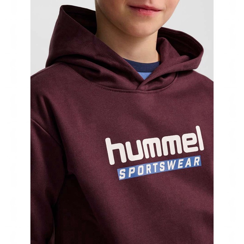 Sweat a Capuche Hummel Jr Logo Enfant Bordeaux | 759227-359