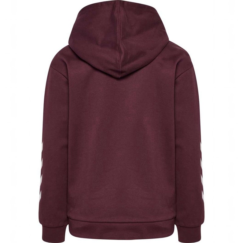 Sweat a Capuche Hummel Jr Logo Enfant Bordeaux | 759227-359