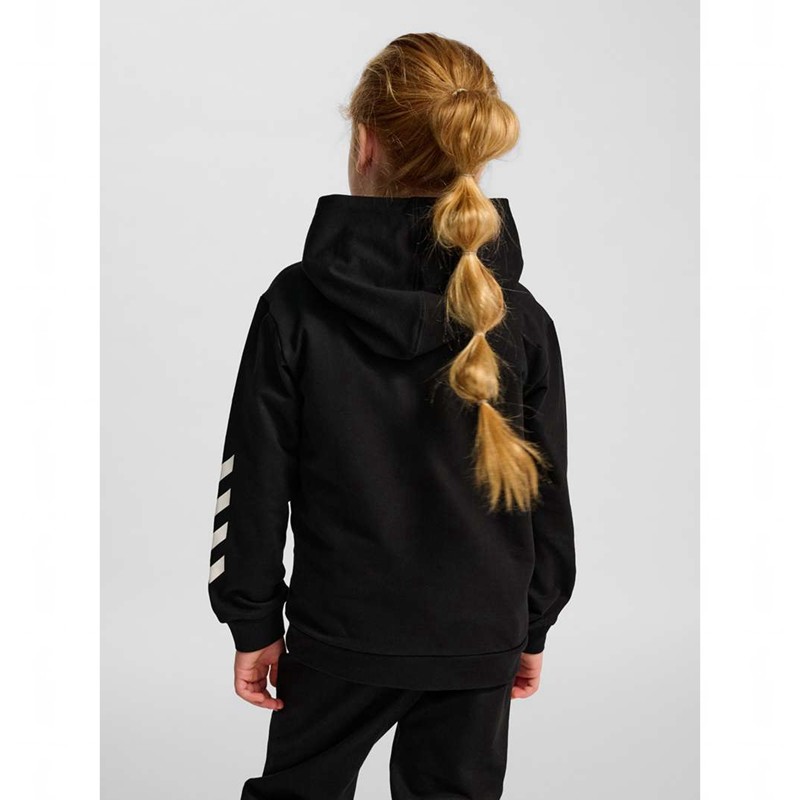 Sweat a Capuche Hummel Jr Logo Enfant Noir | 660181-846