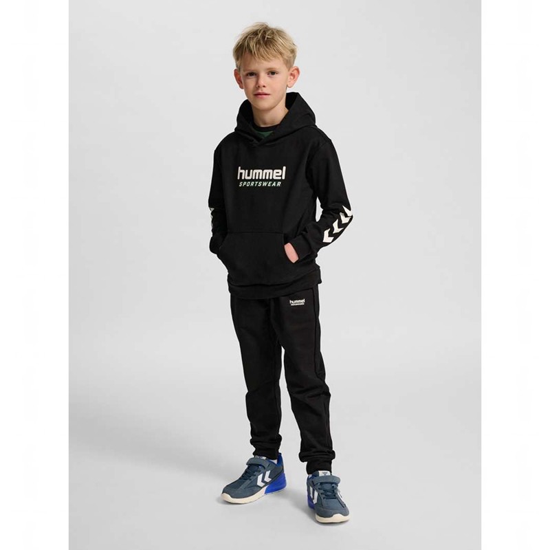 Sweat a Capuche Hummel Jr Logo Enfant Noir | 660181-846