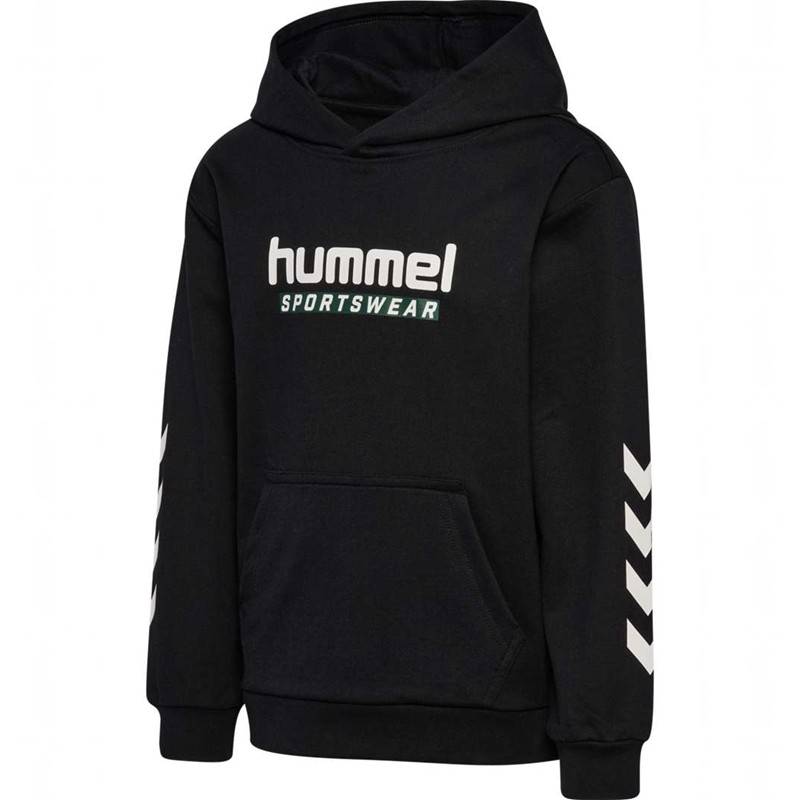 Sweat a Capuche Hummel Jr Logo Enfant Noir | 660181-846
