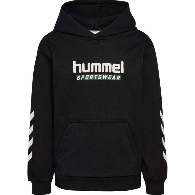 Sweat a Capuche Hummel Jr Logo Enfant Noir | 660181-846