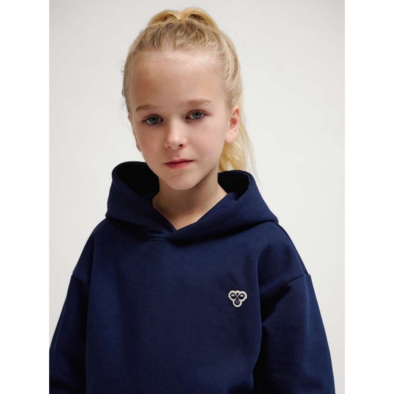 Sweat a Capuche Hummel Jr Loose Bee Enfant Bleu Marine | 588817-897