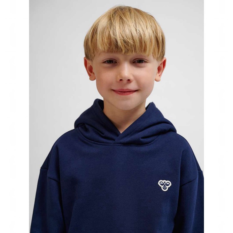 Sweat a Capuche Hummel Jr Loose Bee Enfant Bleu Marine | 588817-897