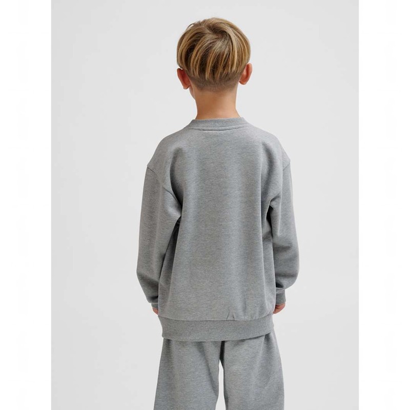 Sweat a Capuche Hummel Jr Loose Crewneck Bee Enfant Grise | 028746-558