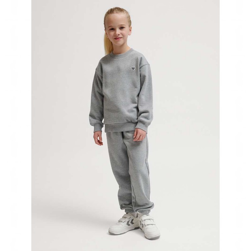 Sweat a Capuche Hummel Jr Loose Crewneck Bee Enfant Grise | 028746-558