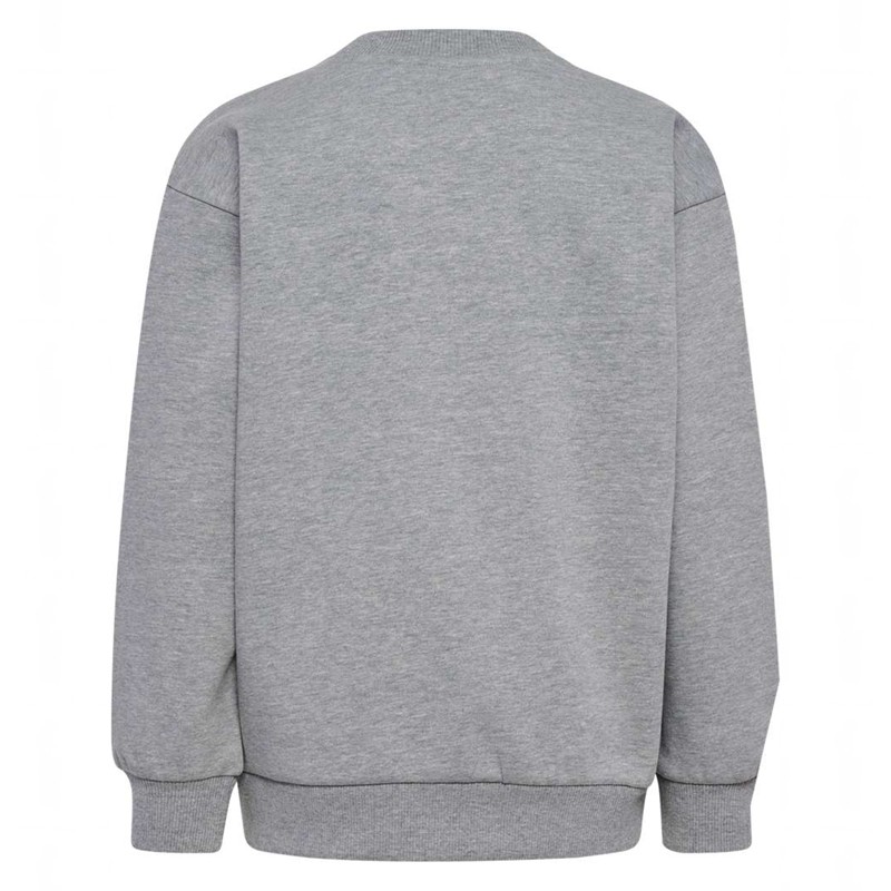 Sweat a Capuche Hummel Jr Loose Crewneck Bee Enfant Grise | 028746-558