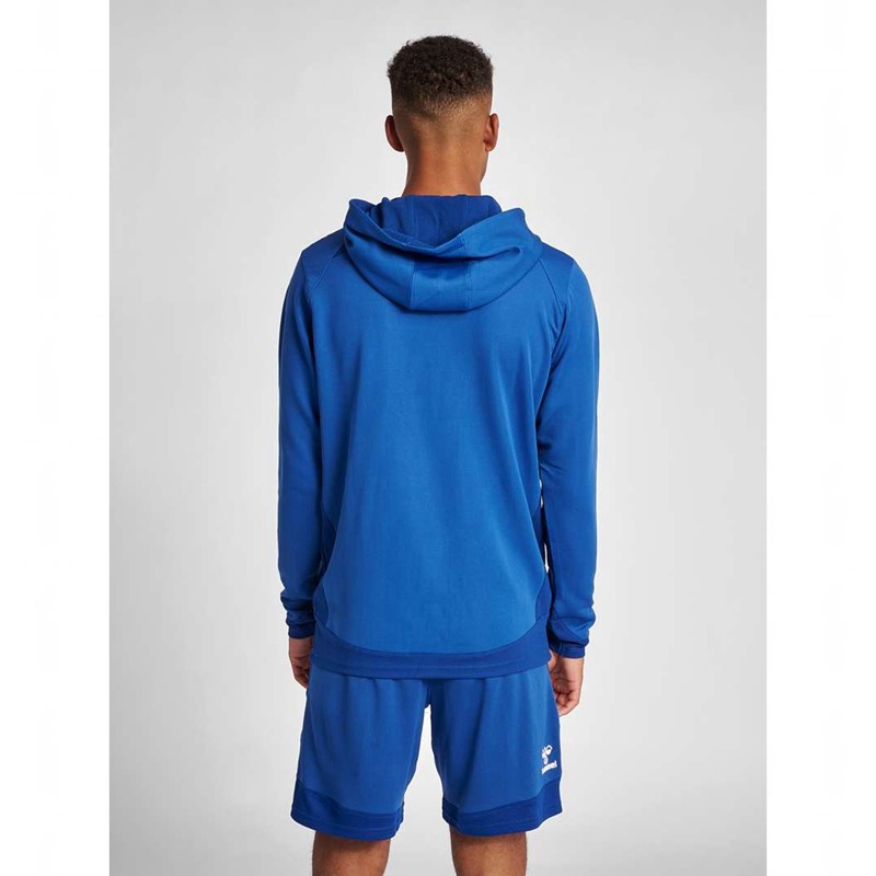Sweat a Capuche Hummel Lead Poly Homme Bleu | 384946-180