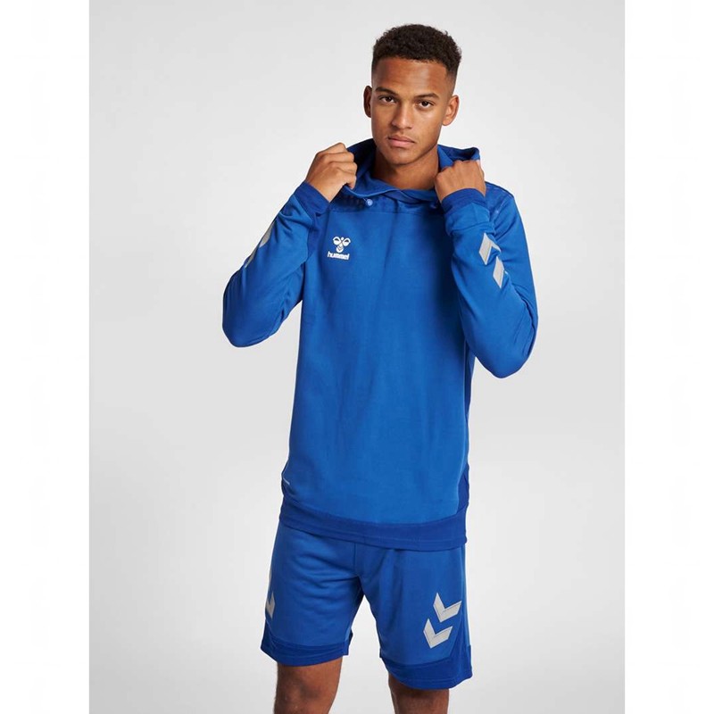 Sweat a Capuche Hummel Lead Poly Homme Bleu | 384946-180