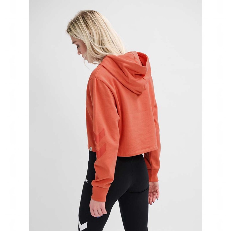 Sweat a Capuche Hummel Legacy Cropped Femme Abricot | 441114-379
