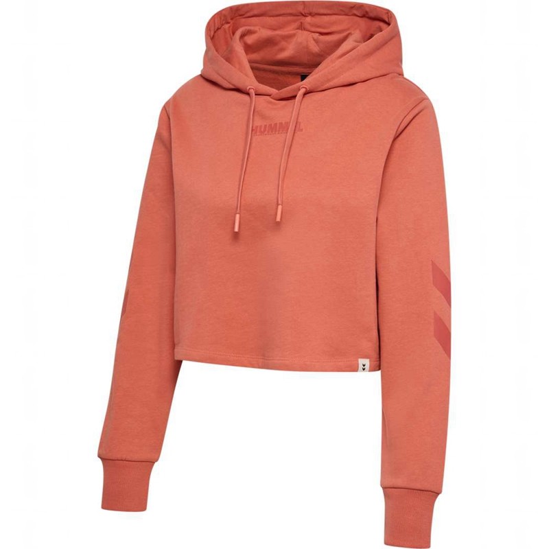 Sweat a Capuche Hummel Legacy Cropped Femme Abricot | 441114-379