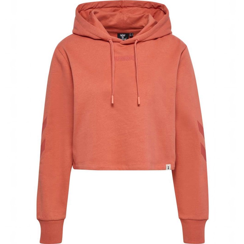 Sweat a Capuche Hummel Legacy Cropped Femme Abricot | 441114-379
