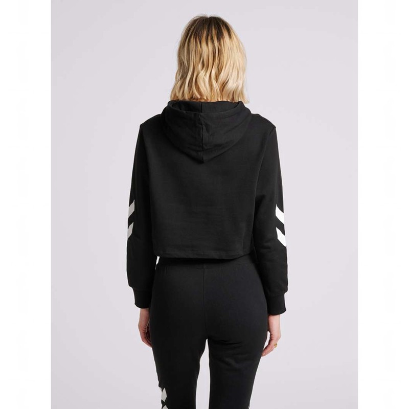 Sweat a Capuche Hummel Legacy Cropped Femme Noir | 962158-716