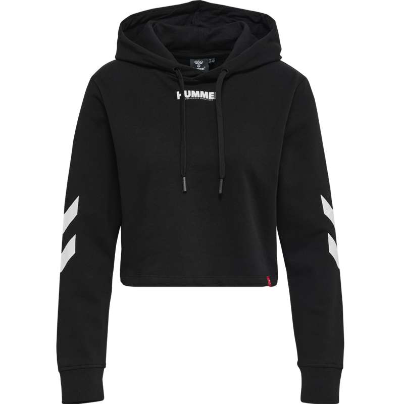 Sweat a Capuche Hummel Legacy Cropped Femme Noir | 962158-716