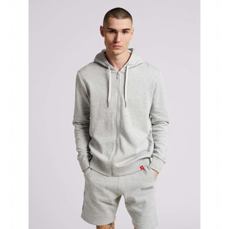 Sweat a Capuche Hummel Legacy Zip Femme Grise | 281416-761