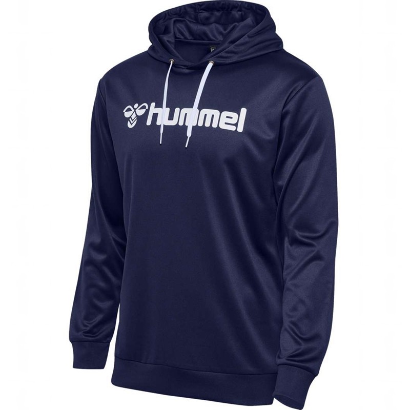 Sweat a Capuche Hummel Logo Homme Bleu Marine | 871564-079