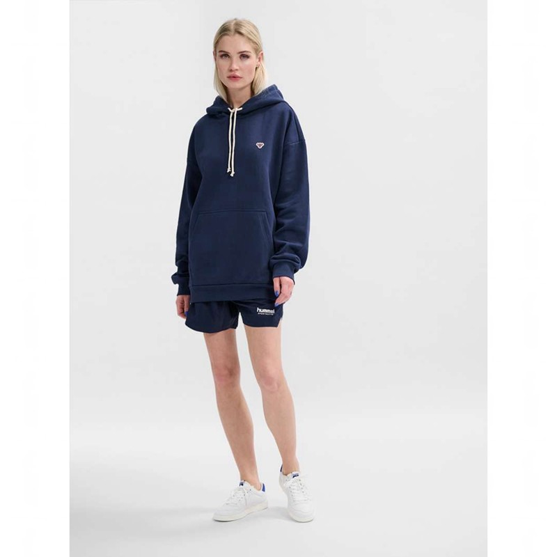 Sweat a Capuche Hummel Loose Bee Femme Bleu Marine | 285238-351