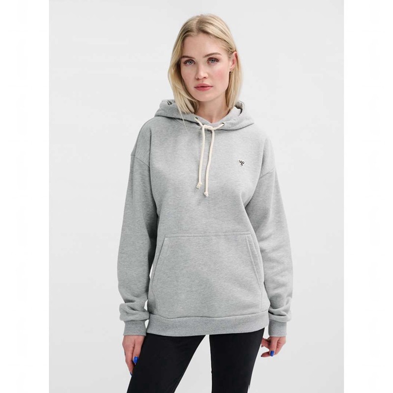 Sweat a Capuche Hummel Loose Bee Femme Grise | 705174-804