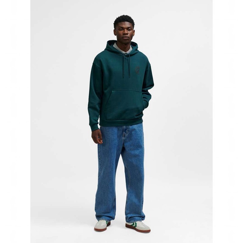 Sweat a Capuche Hummel Loose Wrong Yellow Homme Vert | 914829-631