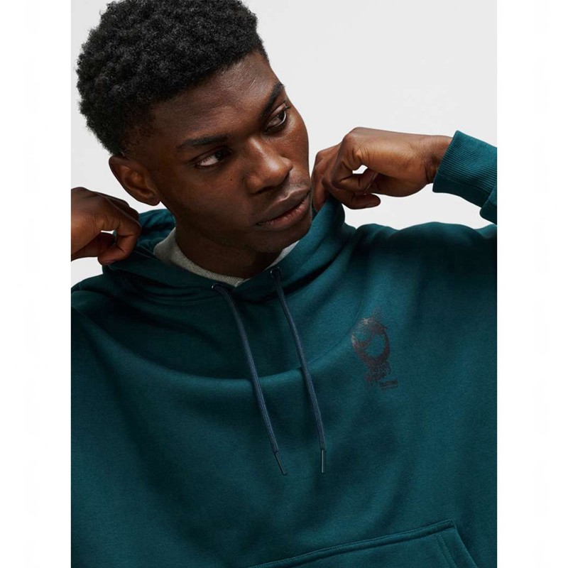 Sweat a Capuche Hummel Loose Wrong Yellow Homme Vert | 914829-631