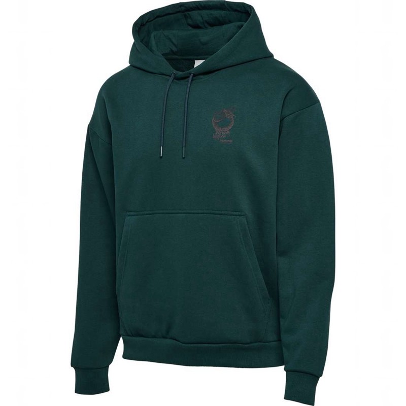 Sweat a Capuche Hummel Loose Wrong Yellow Homme Vert | 914829-631