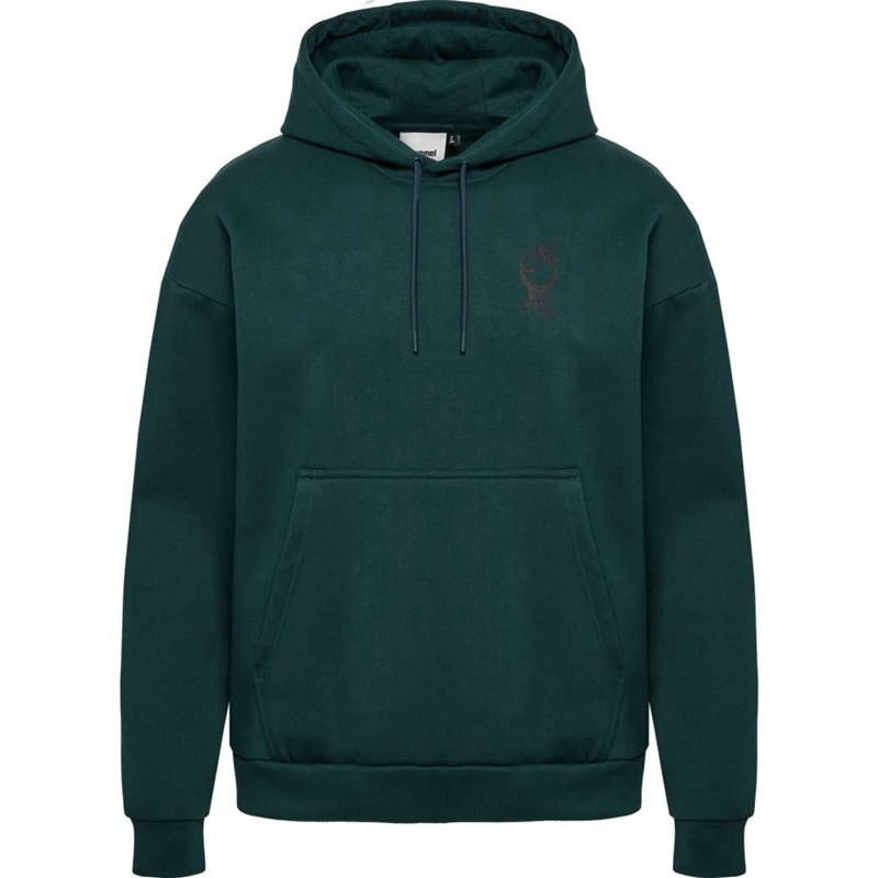Sweat a Capuche Hummel Loose Wrong Yellow Homme Vert | 914829-631