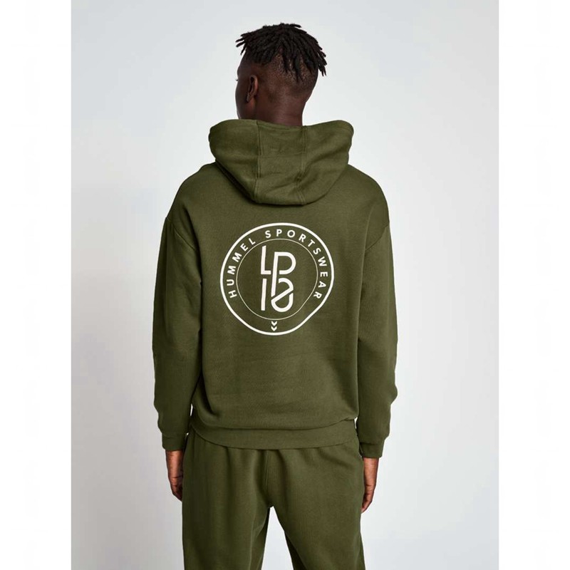 Sweat a Capuche Hummel Lp10 Boxy Sweat Homme Vert | 605977-055