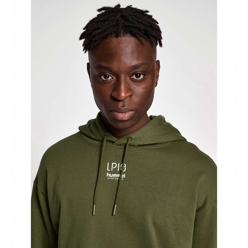 Sweat a Capuche Hummel Lp10 Boxy Sweat Homme Vert | 605977-055