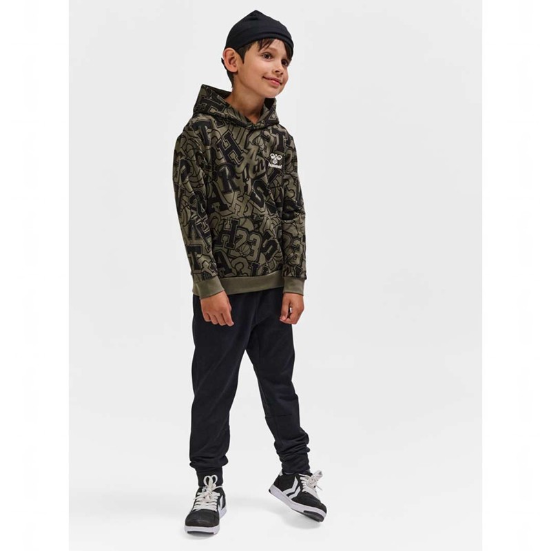 Sweat a Capuche Hummel Molt Enfant Vert Olive | 218610-993