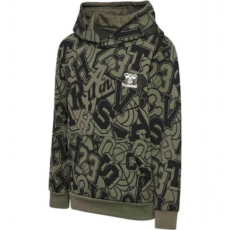 Sweat a Capuche Hummel Molt Enfant Vert Olive | 218610-993