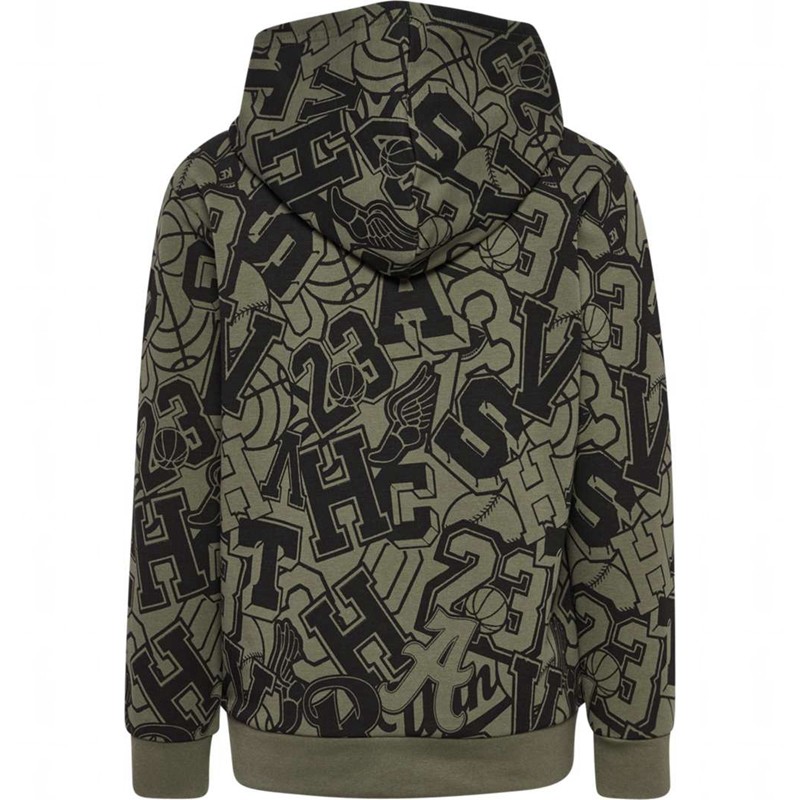 Sweat a Capuche Hummel Molt Enfant Vert Olive | 218610-993