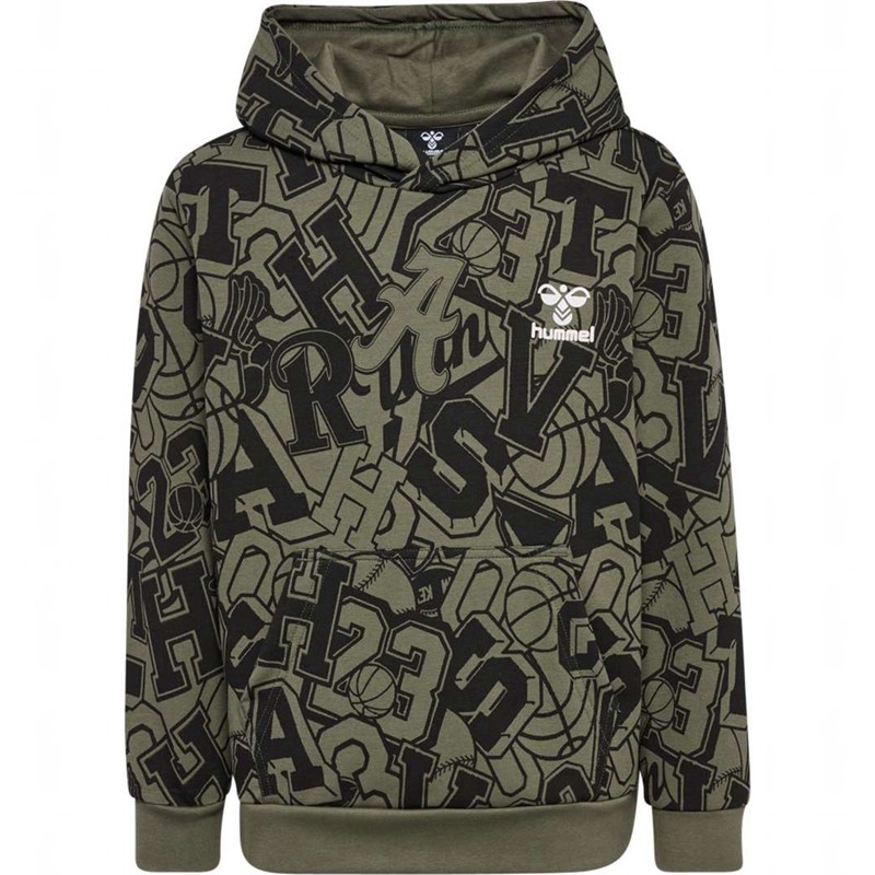 Sweat a Capuche Hummel Molt Enfant Vert Olive | 218610-993